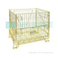 ISO 9001 warehouse stackable wire mesh storage container